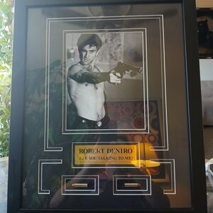 Hot in Hollywood Black Framed Photo Art with Gold Plaque